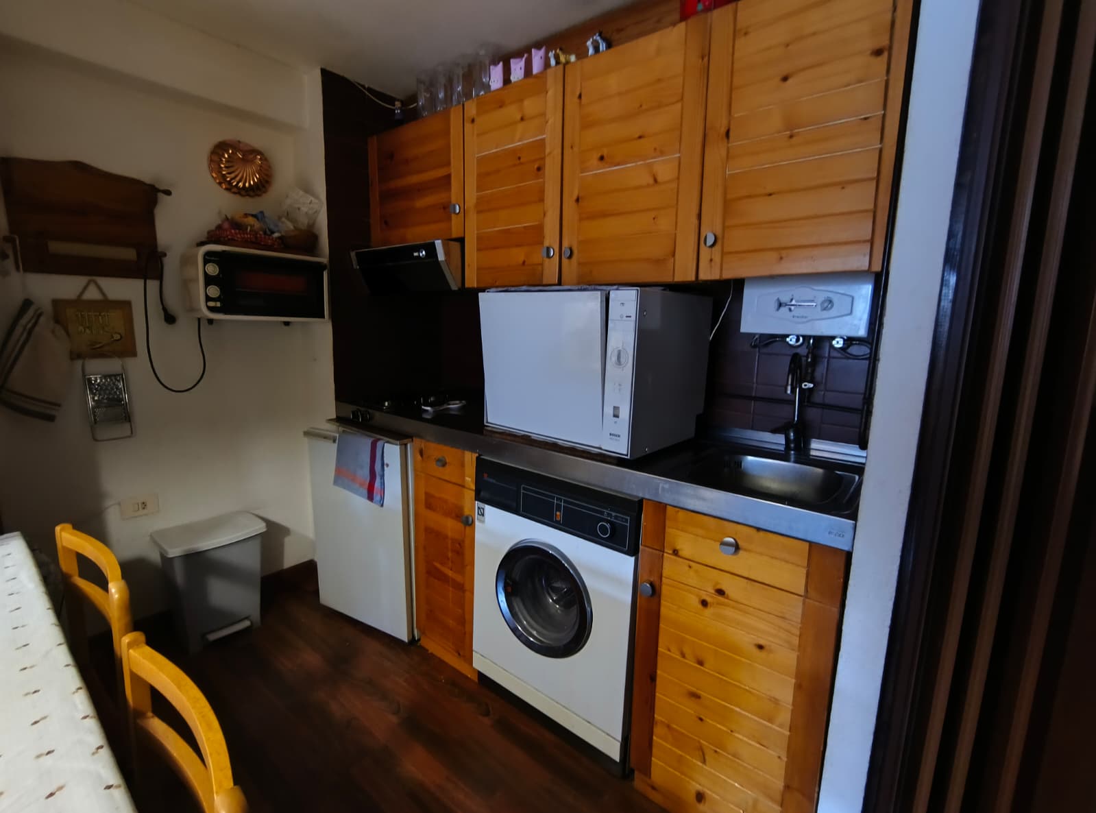 cocina equipada de apartamento en venta en cerler
