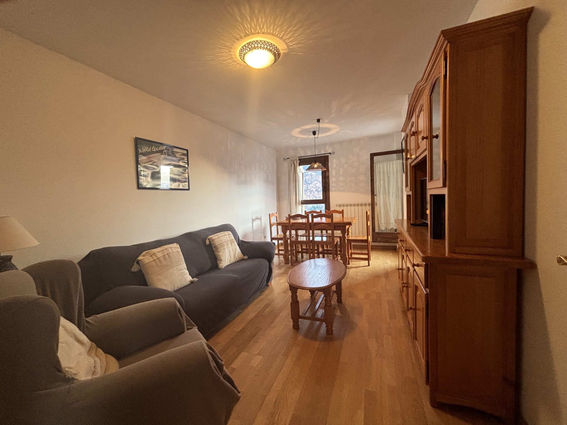 Salón del apartamento D4 en Cerler para 4 personas